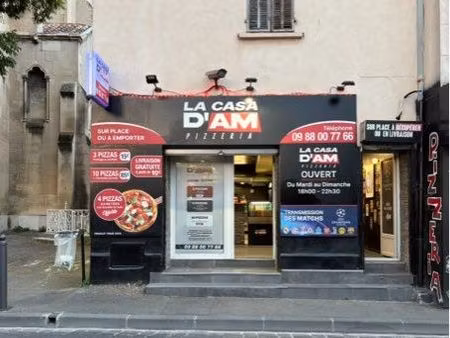 vente de fond de commerce pizzeria marseille 14e