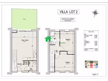 maison neuve t3 avec extérieur au coeur de jonquières