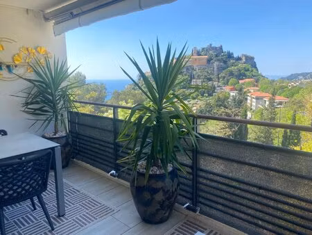 èze – superbe 4 pièces de 108 m² avec terrasse  vue dégagée  sauna et double garage
