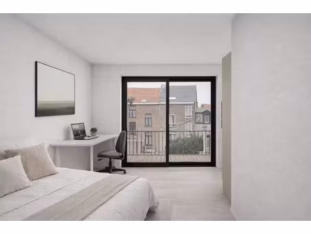 luxe studentenkamer eigen sanitair met terras