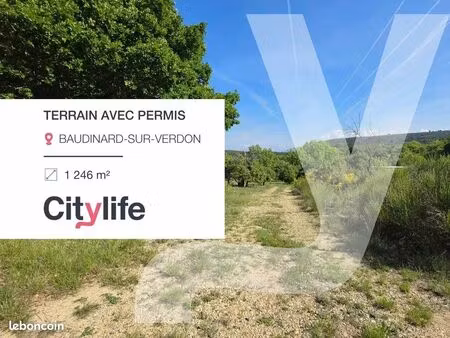 terrain 1246 m² baudinard-sur-verdon