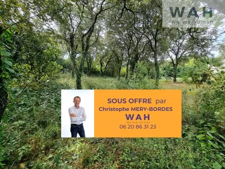 vente terrain constructible 500m2 libre constructeur - 34160 beaulieu
