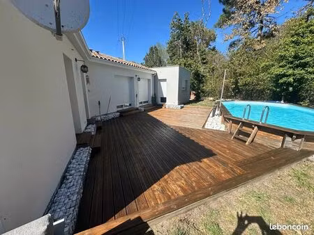 à louer – maison meublée 112 m² avec jardin et piscine – saint-andré-de-cubzac