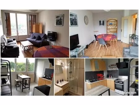 t3 meuble (pour 2 étudiants) ideal colocation face iut  proche fac sciences  370 par étudi