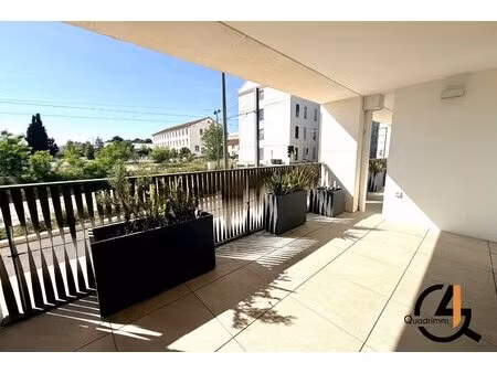 montpellier cité créative | t3 récent avec grande terrasse et parking
