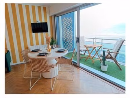 magnifique t1bis meublé vue sur mer