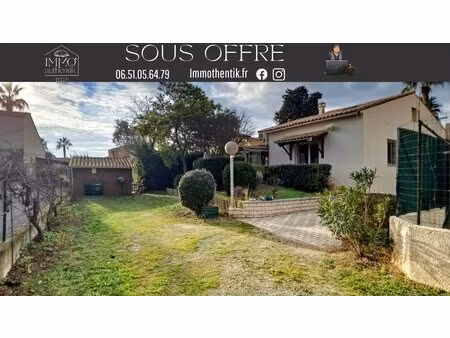 valras plage : maison individuelle sur 500 m2 de terrain en pleine propriété