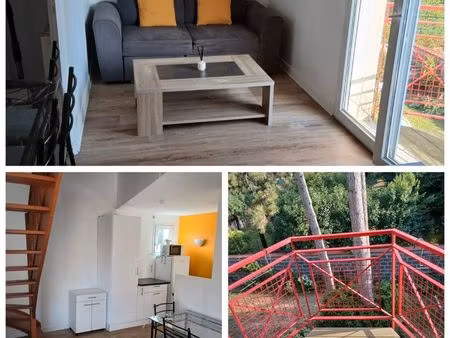 t2 meublé en duplex
