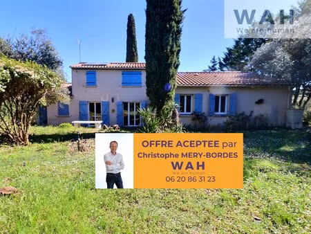 maison villa 5 pieces sur terrain 1880 m2 - 34160 saint-jean-de-cornies