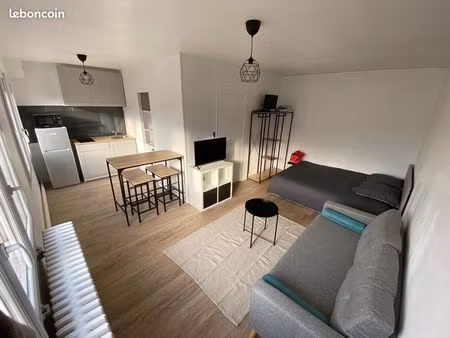 studio meublé 29m2 renové (chauffage inclus)