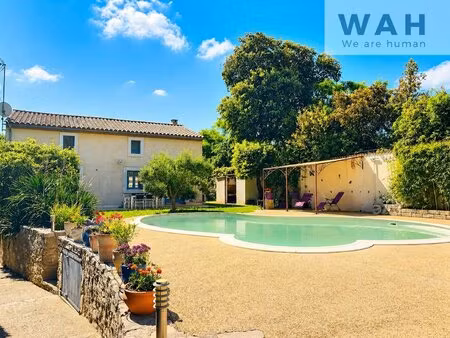 propriete maison bastide 5 pieces + gite sur 1400m2 de terrain - 34160...