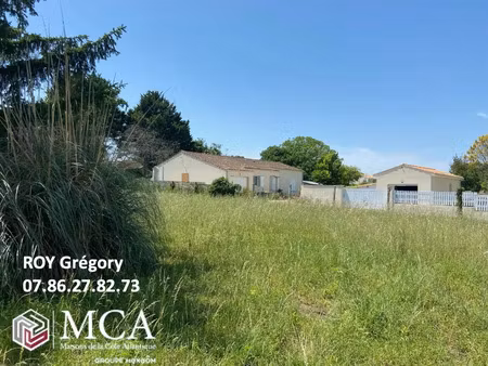 vente terrain 825 m² arvert (17530)