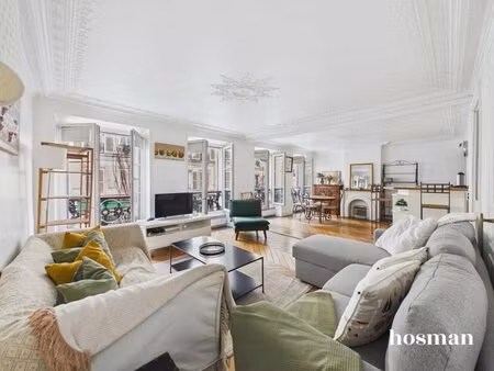 appartement traversant 3 pièces de 63 m² - éclairage naturel - rue manuel  paris