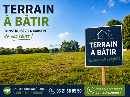 en vente terrain non constructible 600 m² – 55 000 € |habarcq