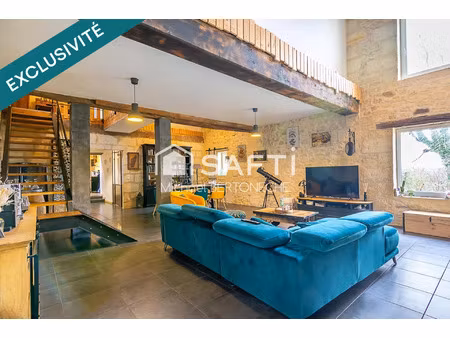 vente maison 5 pièces 217 m² villegouge (33141)