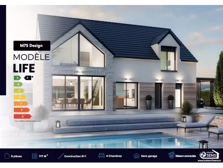 vente maison neuve 5 pièces 177 m² à la genevraye (77690)  502 466 €