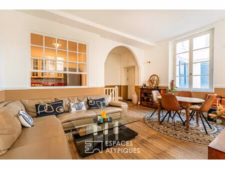 appartement duplex en souplex avec belle cave voutée aménagée