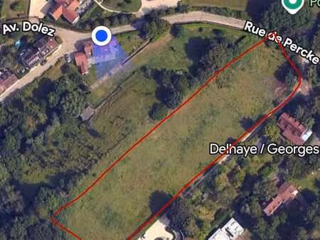 terrain de 5000m² à uccle - rue de percke