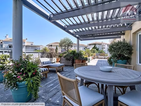 marseille 13eme - appartement t4 84m² - toit terrasse 86m² + 2 boxs - quartier la croix ro