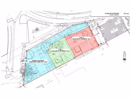 vente terrain 207 m² à champagne-au-mont-d'or (69410)  245 000 €