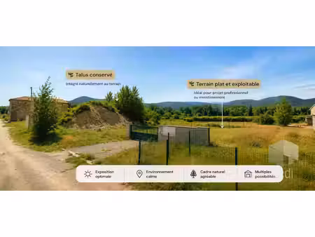 vente terrain 2500 m² à saulce-sur-rhône (26270)  185 500 €