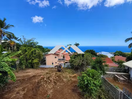 parcelle 395 m² vue mer a piton st leu