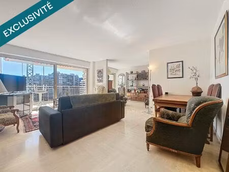mandelieu cannes-marina : t4 + garage : vue mer.