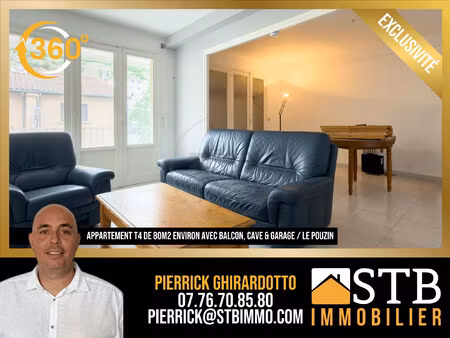 appartement de 84 m² environ idéal investissement au pouzin