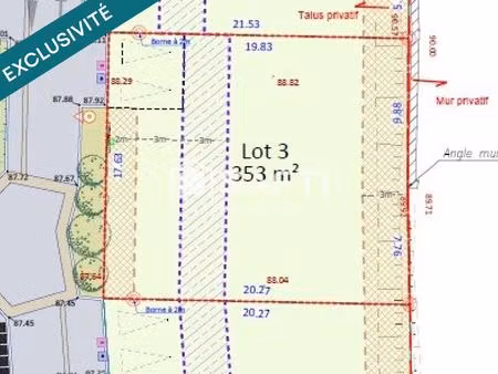 terrain constructible viabilisé