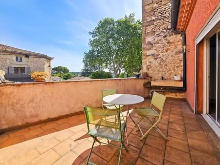 a vendre à collias - maison de village de 85m2 + atelier de 66m²
