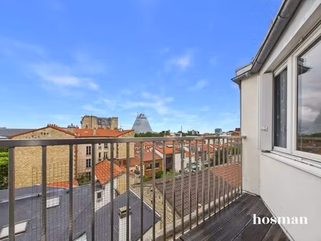 dernier étage  terrasse  et vue dégagée ! appartement 3 pièces de 63 m² avec cave - rue...