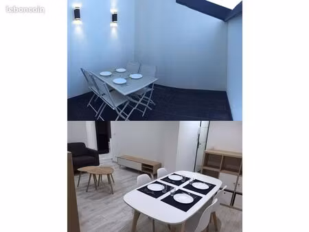t3 meublé - terrasse -rue de courlancy - 5min ufr/chu/clinique
