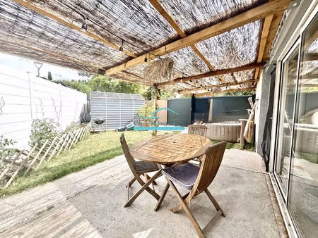 vic la gardiole villa t4 avec jardin et parking
