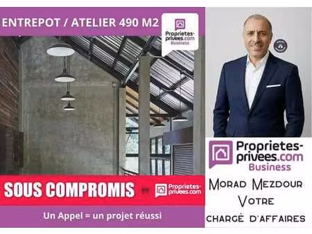 vente entrepôt wattrelos 59150 490m²
