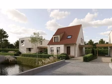 prachtige landelijke open bebouwing in een groene omgeving nabij het kanaal plassendale-ni