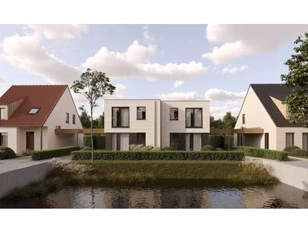 prachtige moderne halfopen bebouwing in een groene omgeving nabij het kanaal plassendale-n
