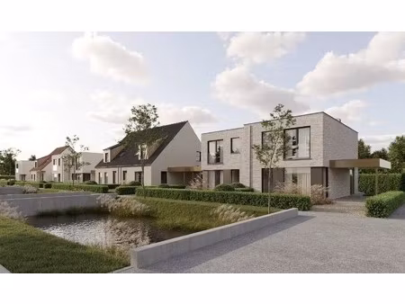 prachtige moderne halfopen bebouwing in een groene omgeving nabij het kanaal plassendale-n