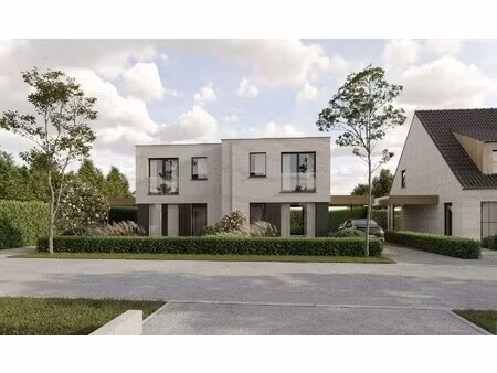 prachtige moderne halfopen bebouwing in een groene omgeving nabij het kanaal plassendale-n