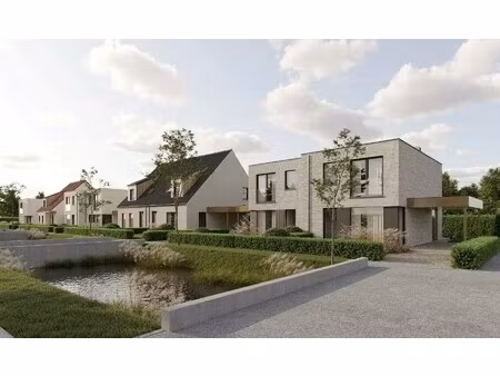 prachtige moderne halfopen bebouwing in een groene omgeving nabij het kanaal plassendale-n