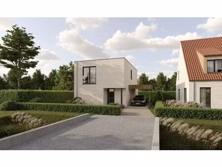 prachtige moderne open bebouwing in een groene omgeving nabij het kanaal plassendale-nieuw