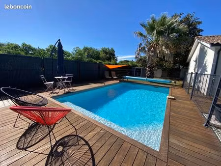 belle contemporaine plain-pied avec suite parentale et piscine