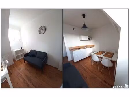 t2 meublé – 30 m² – centre de condé-en-normandie