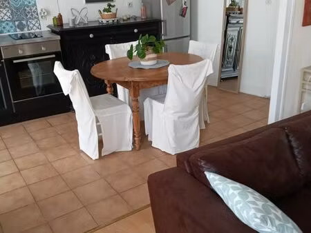 maison meublée avec terrain clos
