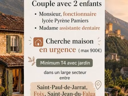 recherche maison a louer
