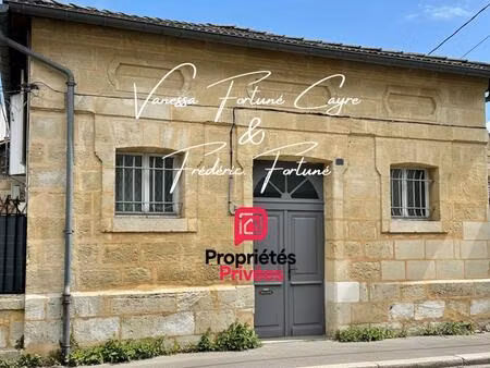 échoppe en pierre 80 m² avec terrasse - vendue louée