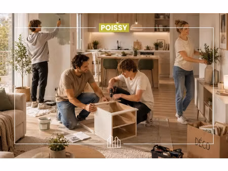 vente appartement neuf 3 pièces 66m2 poissy - 352265 € - surface privée
