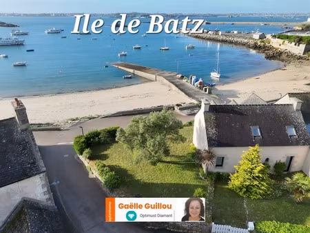 ile de batz : maison de 4 pièces - 3 chambres - pleine vue mer accès direct à la plage