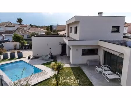 maison contemporaine secteur mas vermeil / cabestany en autoconsommation électrique