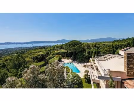 grimaud – domaine privé de beauvallon villa d'architecte avec vue mer panoramique sur...
