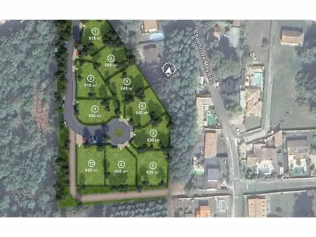 vente terrain à construire 515 m² brach (33480)